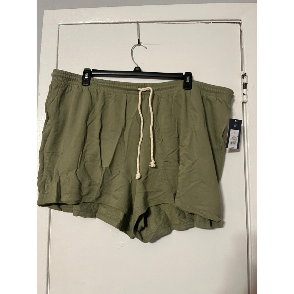 Universal Thread Olive Green High Rise Sweat Shorts Plus Size 3X NWT